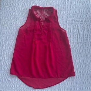 Pink Tank Top, size small